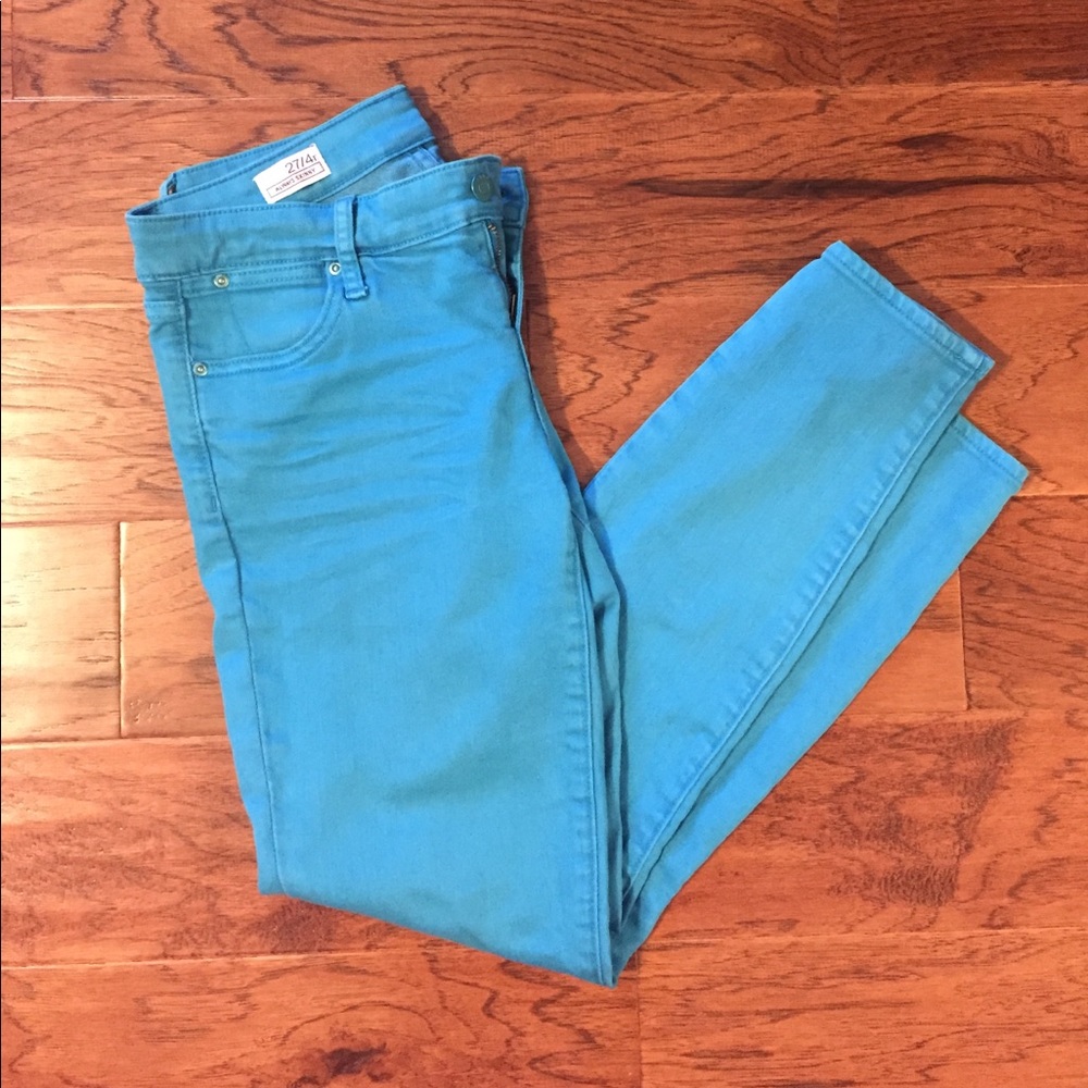 Turquoise Skinny Jeans