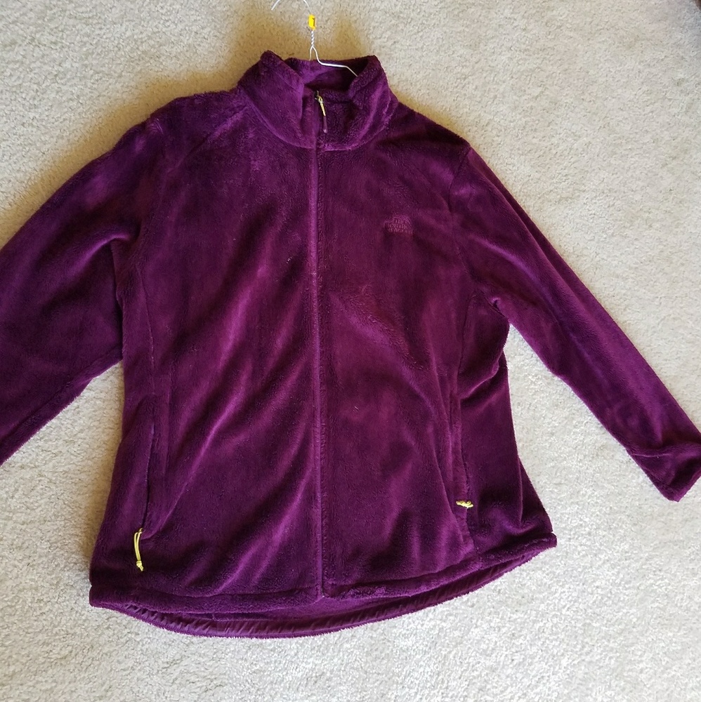 Deep purple North Face Fluffy Jacket