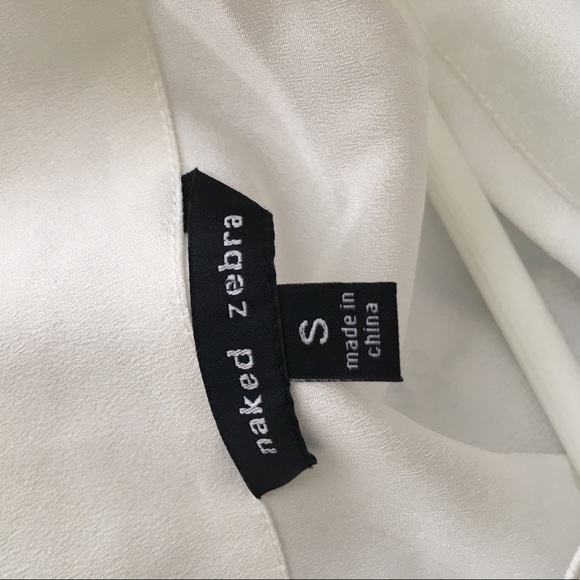 White asymmetrical blouse - Picture 3 of 3