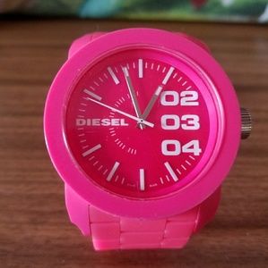 Hot pink Diesel watch