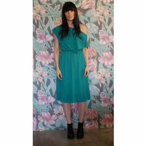 Vintage Teal Turquoise Dress