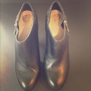 Vince Camuto black booties