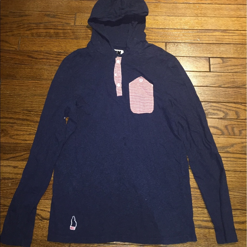 Woolf light weight Henley hoodie