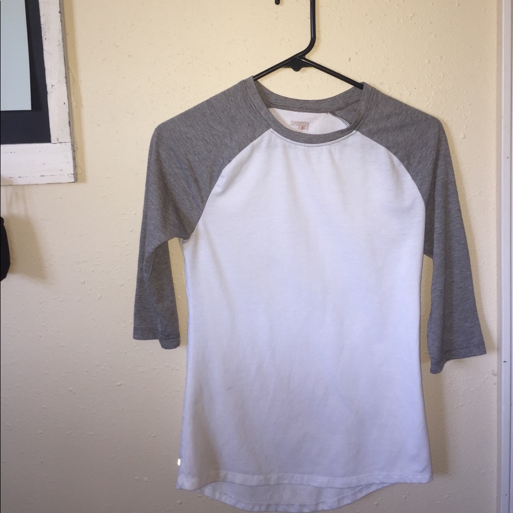 White and grey shirt