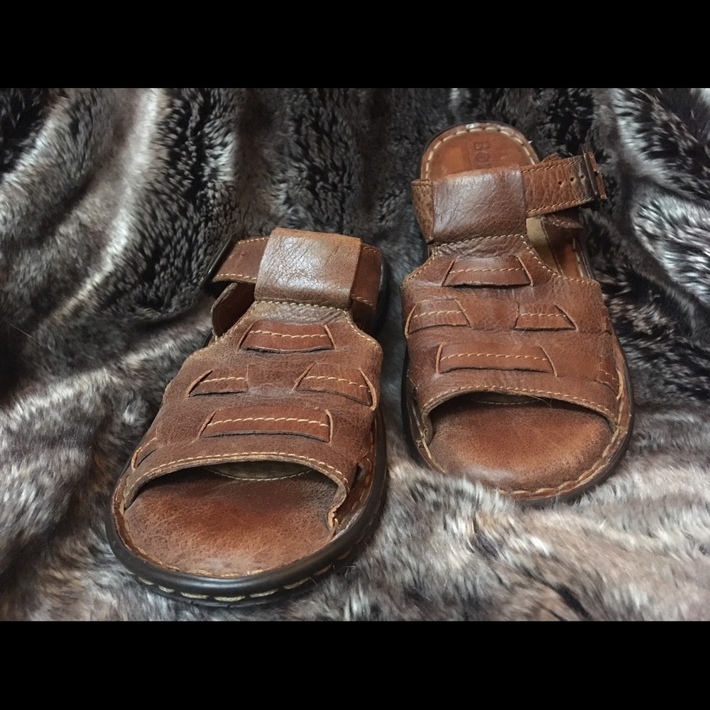 Børn Fisherman Slide Brown Leather Sandals