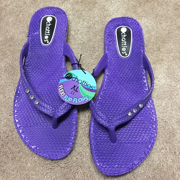 chatties flip flops with rhinestones