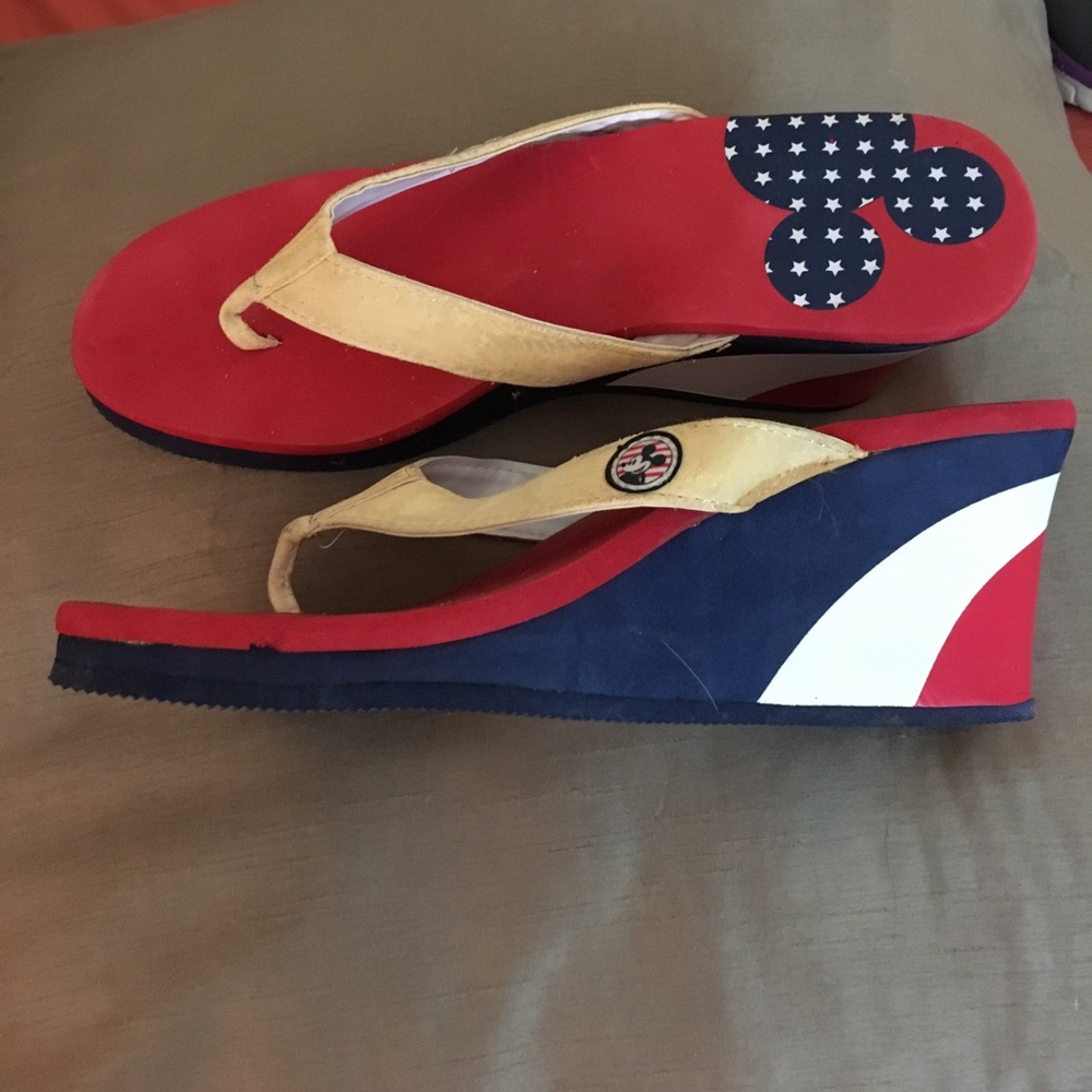 Mickey Mouse wedge sandals