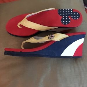 Mickey Mouse wedge sandals