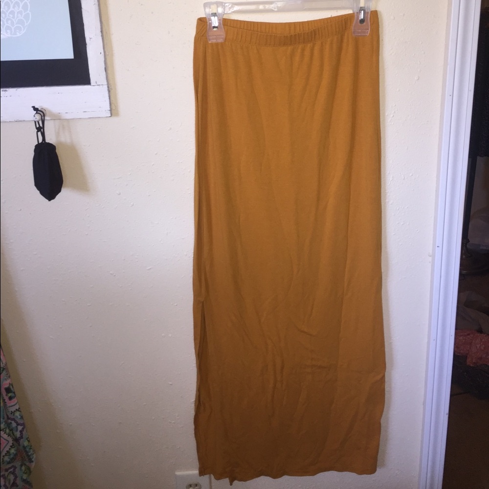 Orange Maxi skirt