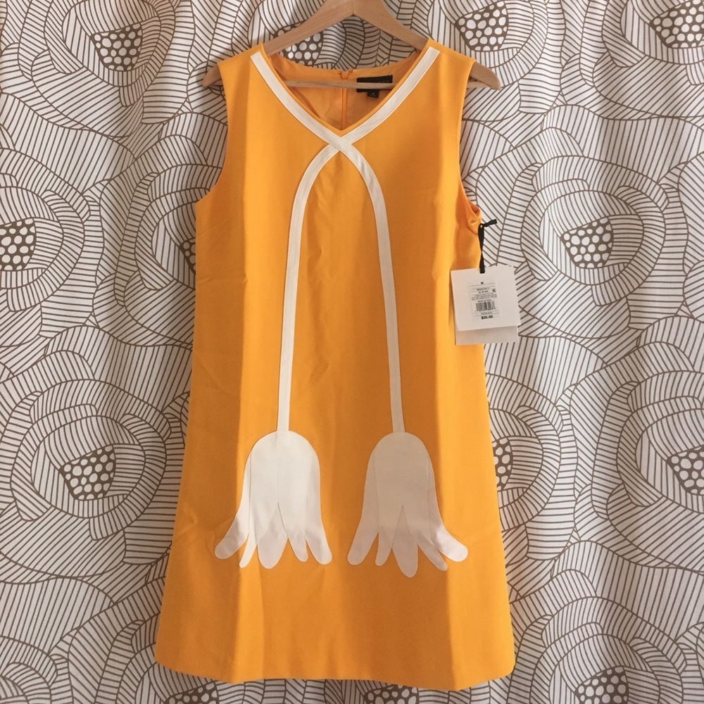 Marigold Tulip Mod Shift Dress