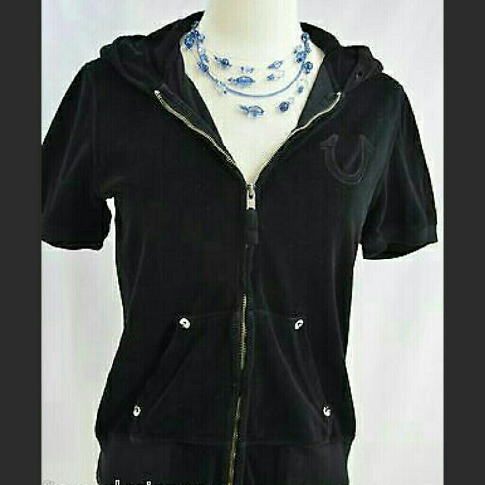 True Religion Short Sleeve Hoodie Jacket