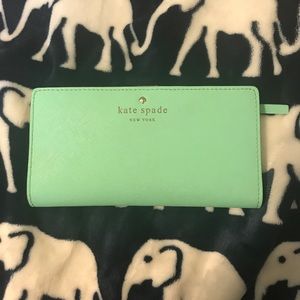 Kate Spade mint wallet