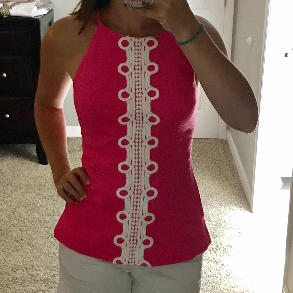 Lilly Pulitzer NWOT Pink Annabelle Top