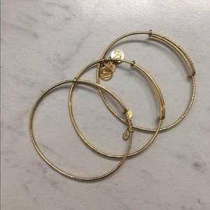 Alex & Ani Gold Three Pack