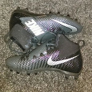 Black and Gray Nike cleats