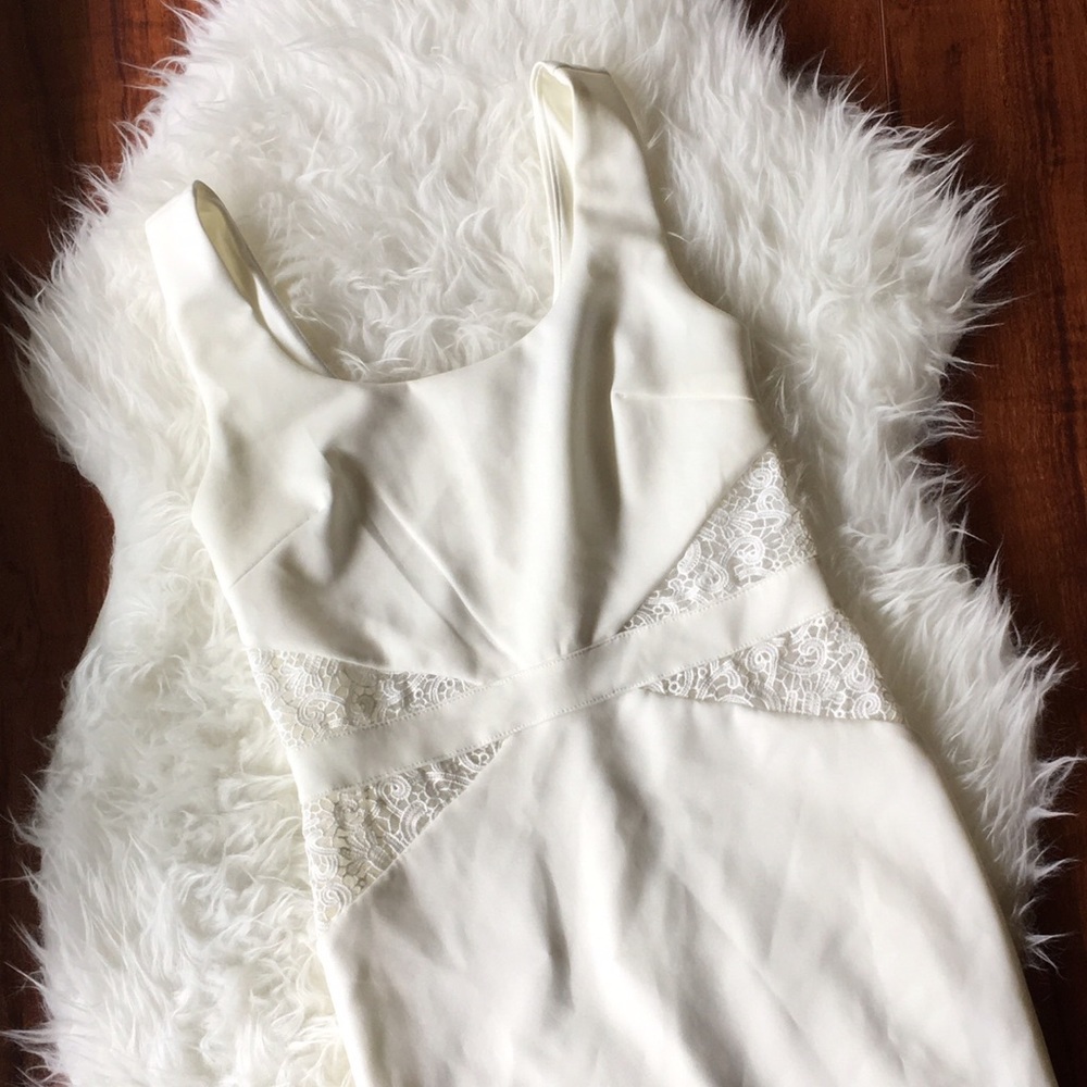 Brand new never worn LuLus white pencil dress