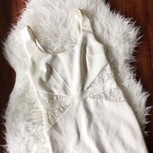 Brand new never worn LuLus white pencil dress