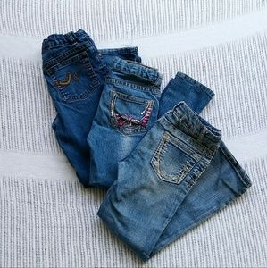 3 pairs of girls jeans size 6