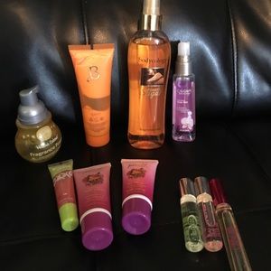 Mis body sprays/lotions