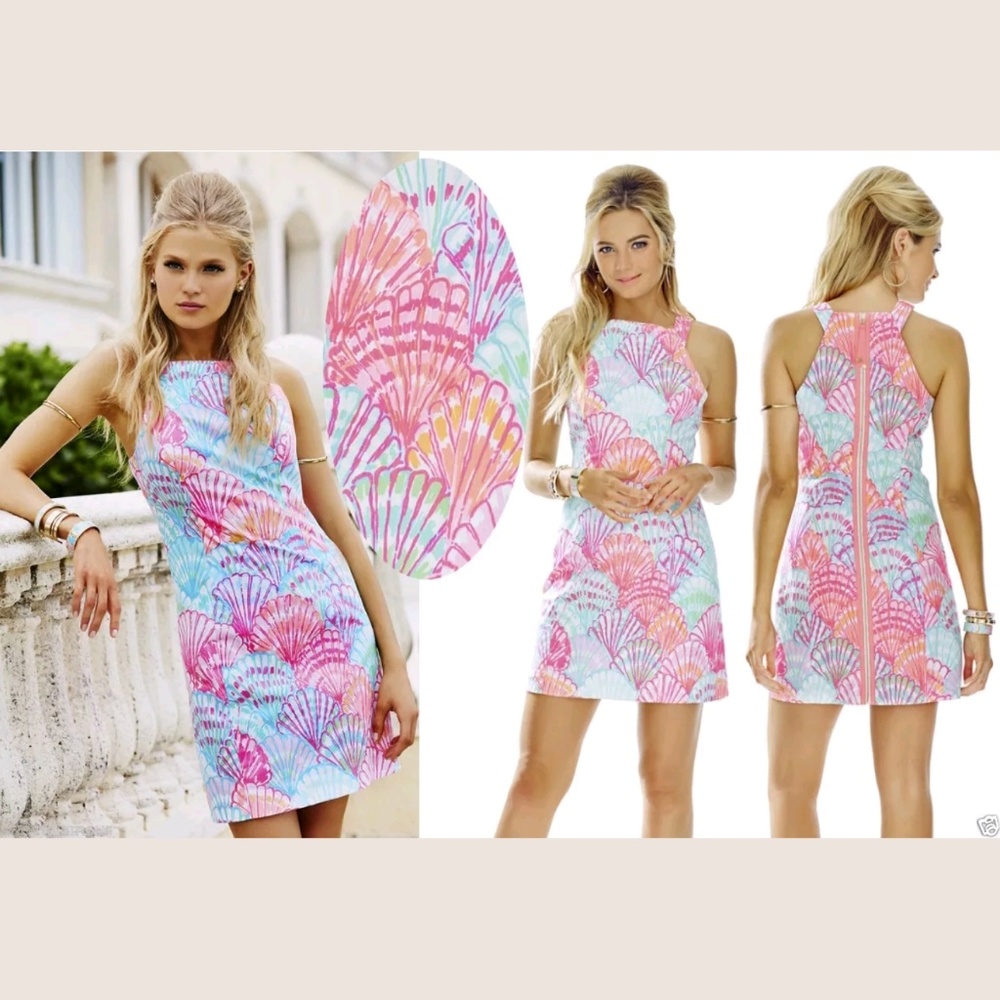 SOLD 🌹LILLY PULITZER SIMMON 'OH SHELLO'  DRESS - Picture 2 of 8