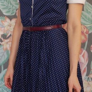 Vintage Faux Leather Plum High waisted Belt.