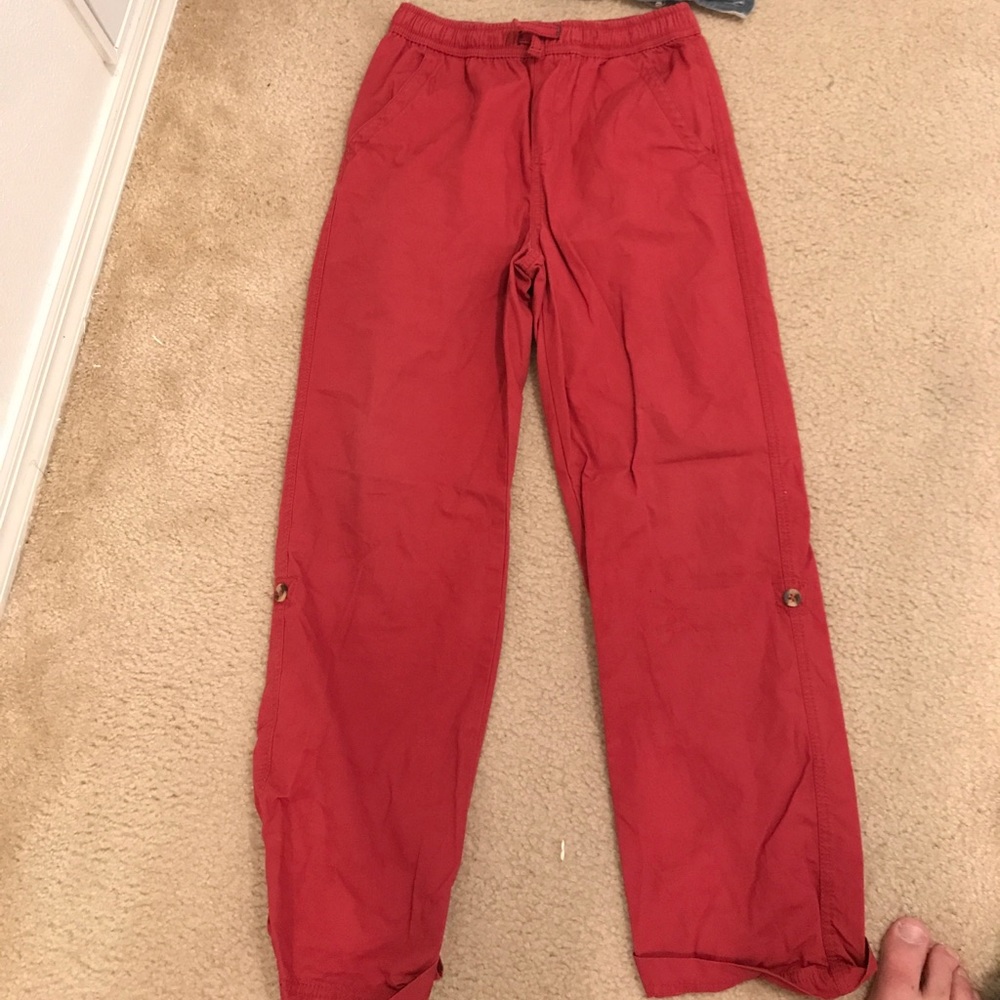 Boys kaki jeans convertable to shorts or capree