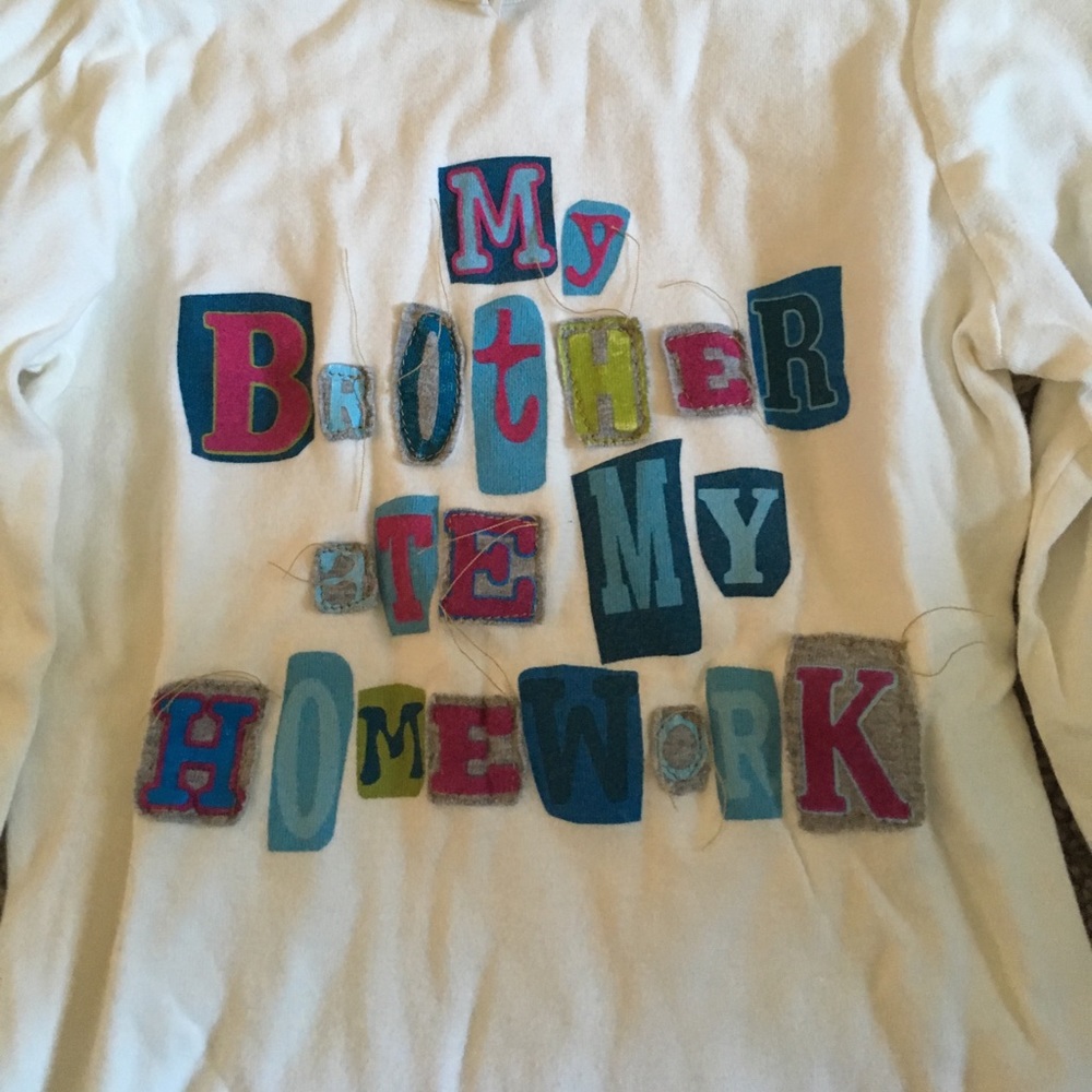 🧡"My Brother Ate My Homework" Girls Shirt