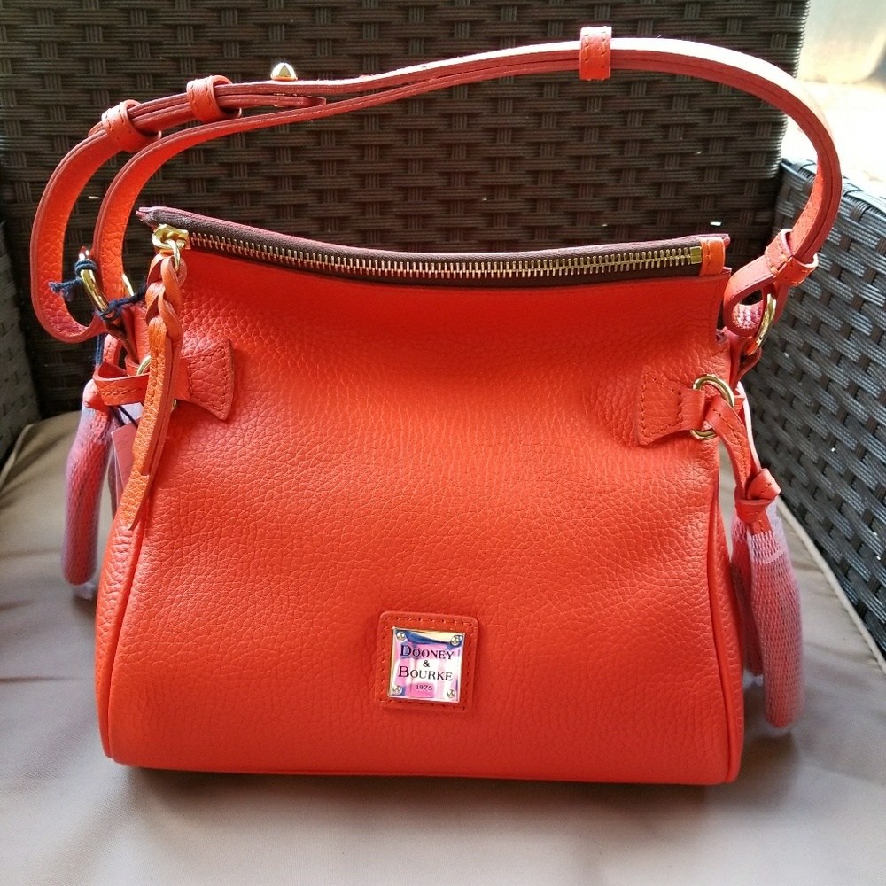 Dooney and bourke Mini Samba in Tangerine - Picture 1 of 7