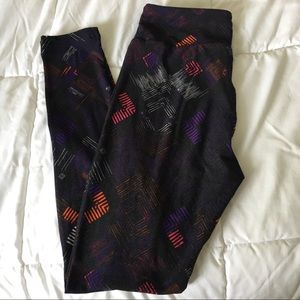 Lularoe leggings black Aztec print