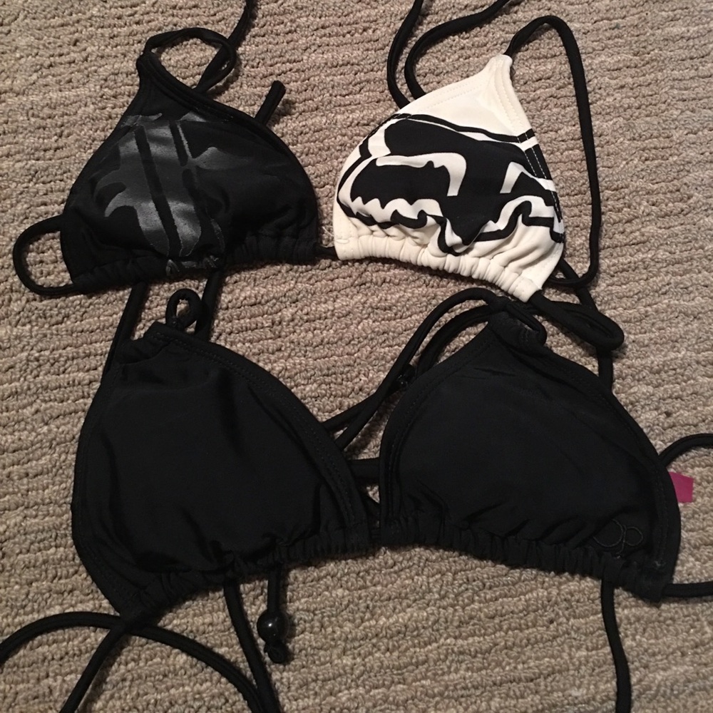 2 bikini tops