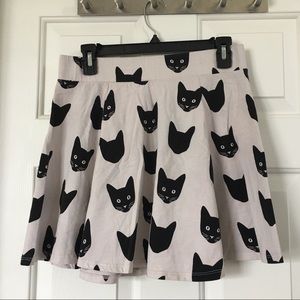 Cutest black cat swing skirt h&m medium