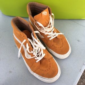 mustard yellow sk8 hi vans