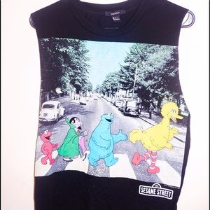 Sesame themed muscle t-shirt