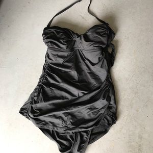Black one piece swimsuit