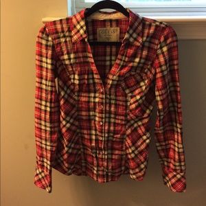 Guess plaid shirt
