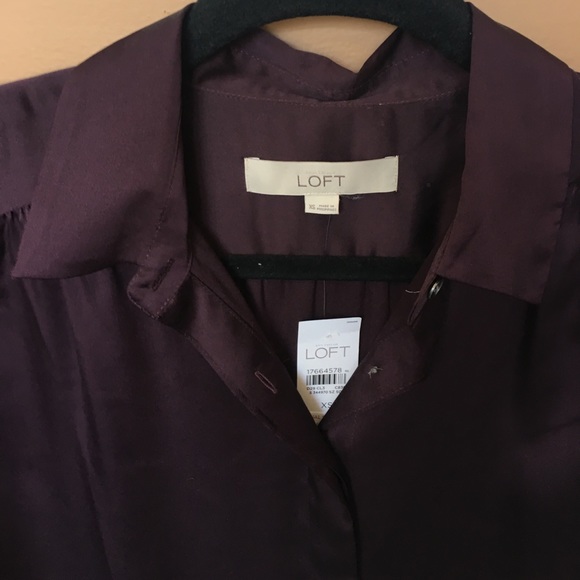 2️⃣ LOFT silk tunics XS - Picture 3 of 5