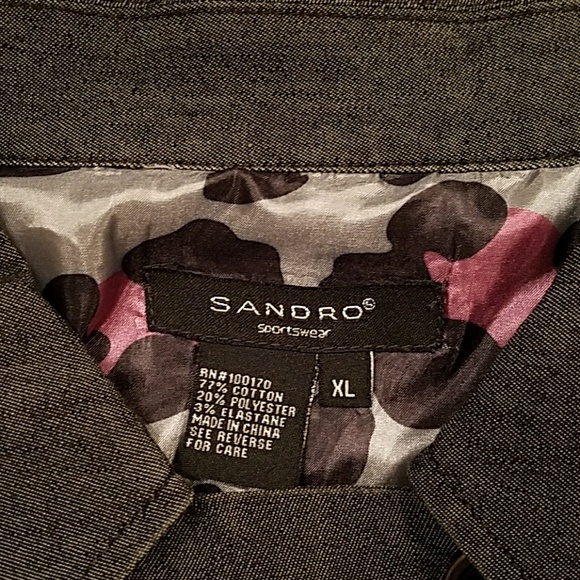 Stretchy Tailored Jean Peacoat Jacket - Picture 6 of 6