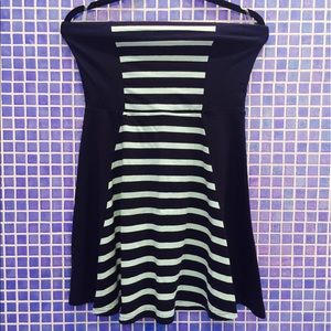 •NWT• Express Off the Shoulder Striped Mini Dress