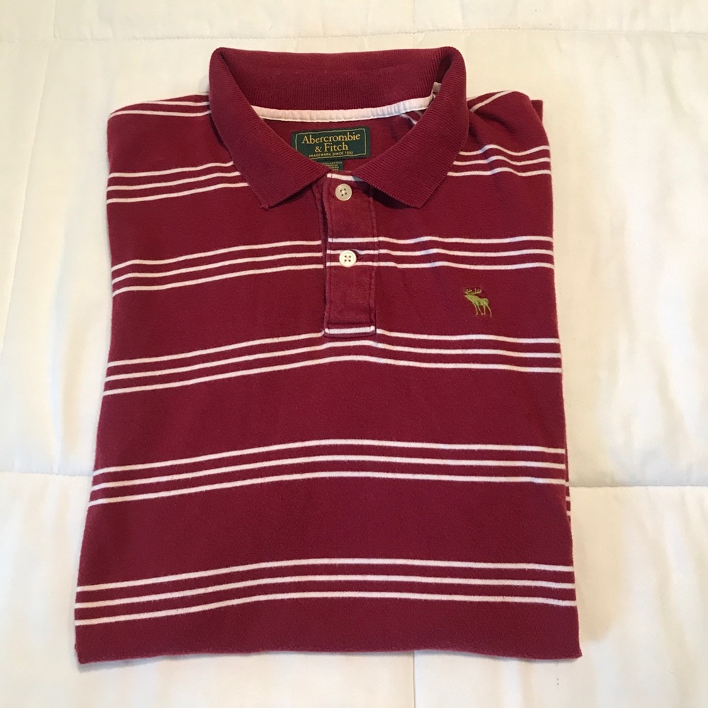 Abercrombie and Fitch men's muscle polo shirt.