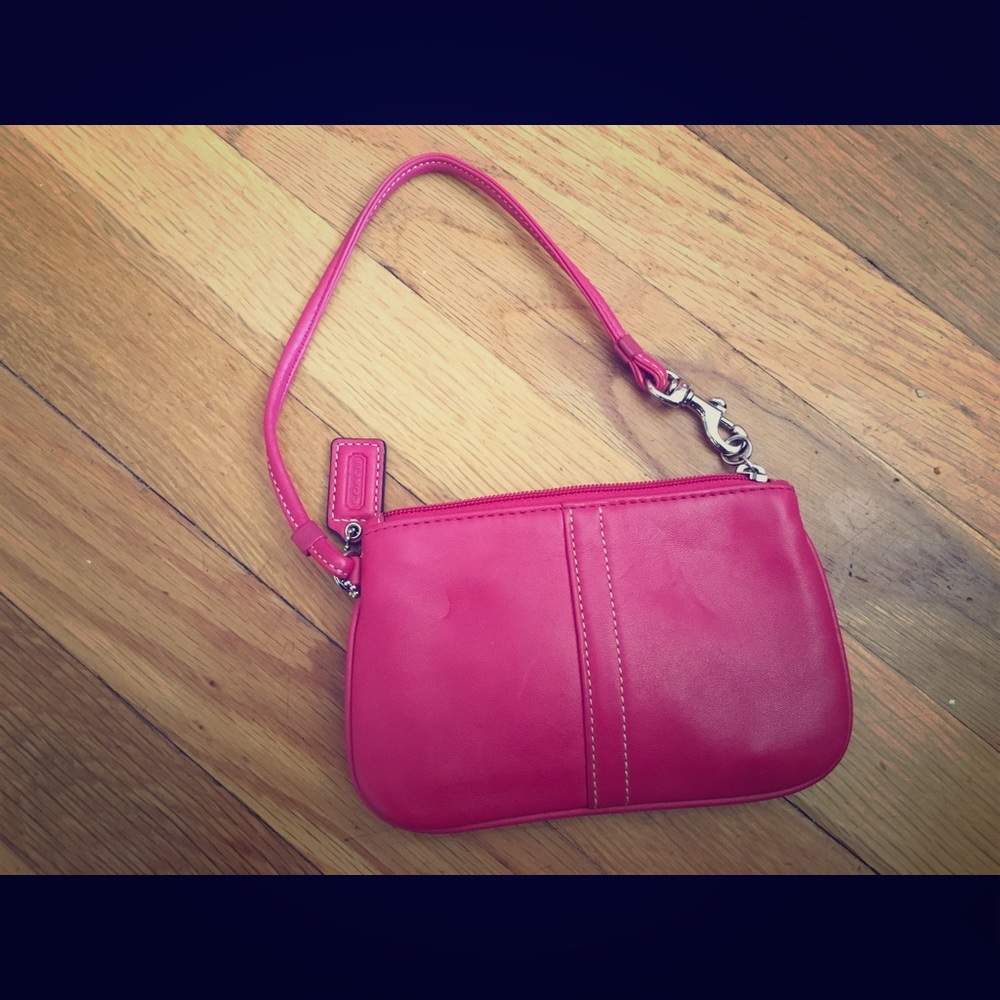 Pink Coach Wristlet