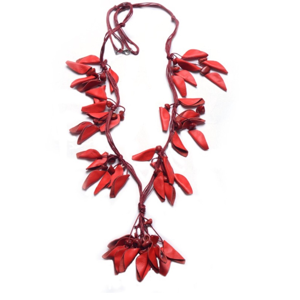 Leather necklace