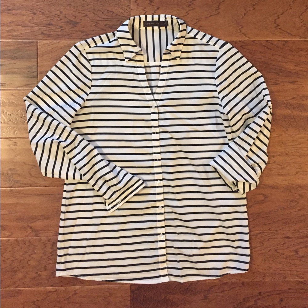 Black & White Striped Blouse
