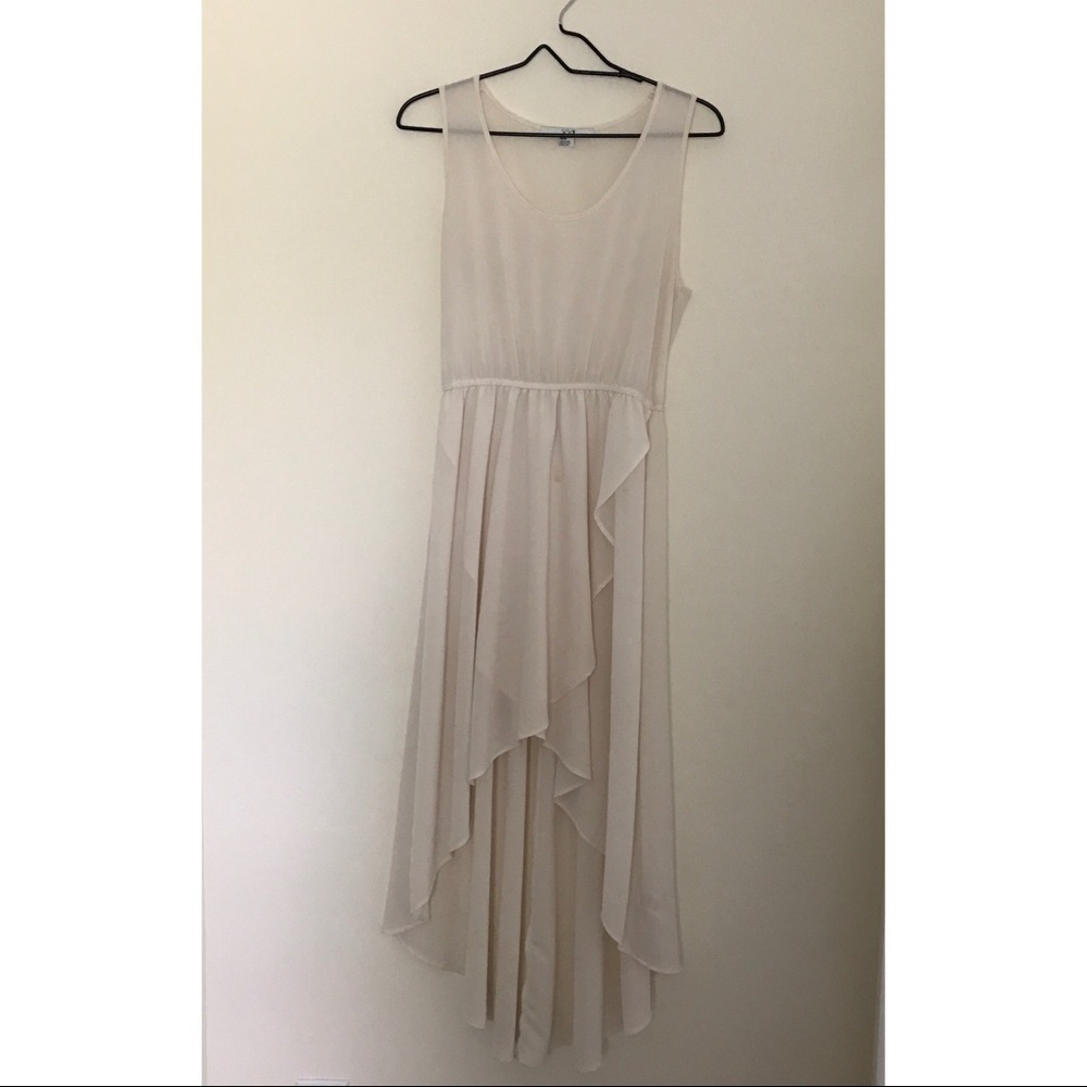 XXI Cream High Low Dress