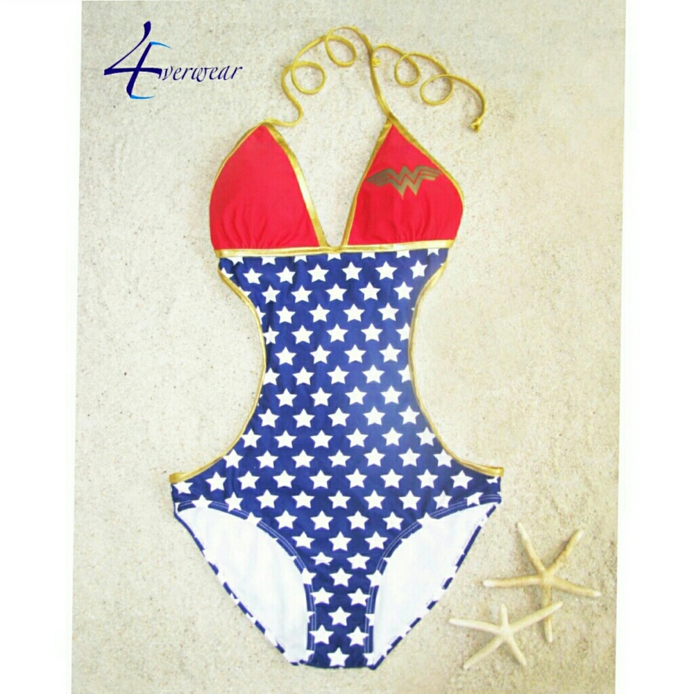WONDER WOMAN TRIANGLE MONOKINI