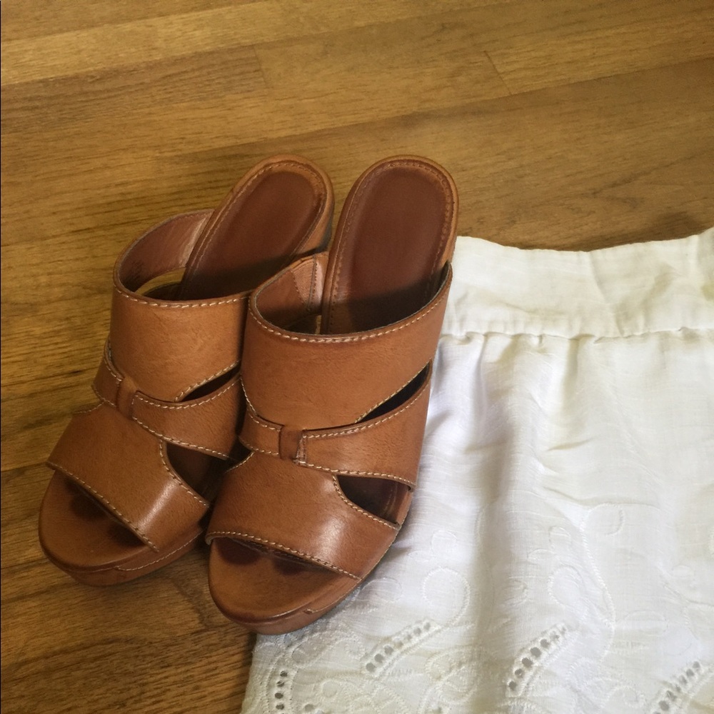 Cute Brown Wedges #A55C_12