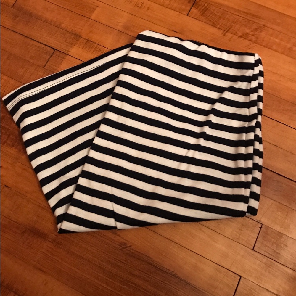 Striped pencil skirt