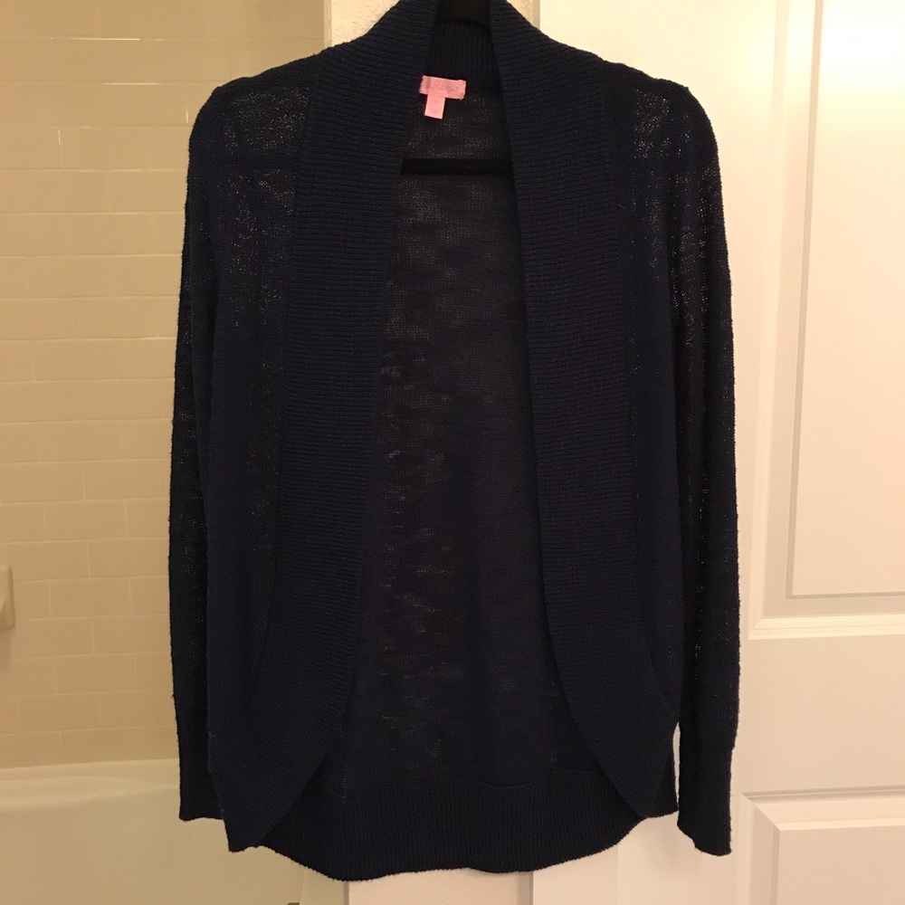 EUC Lilly Pulitzer Amalie Cardigan - Navy