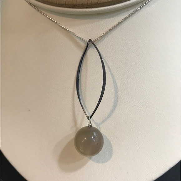 Natural Moonstone Necklace and Earrings Set - Picture 2 of 4