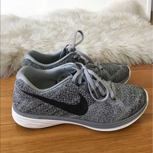 Grey Nike Lunarfly+ Size 7.5 Running Shoes