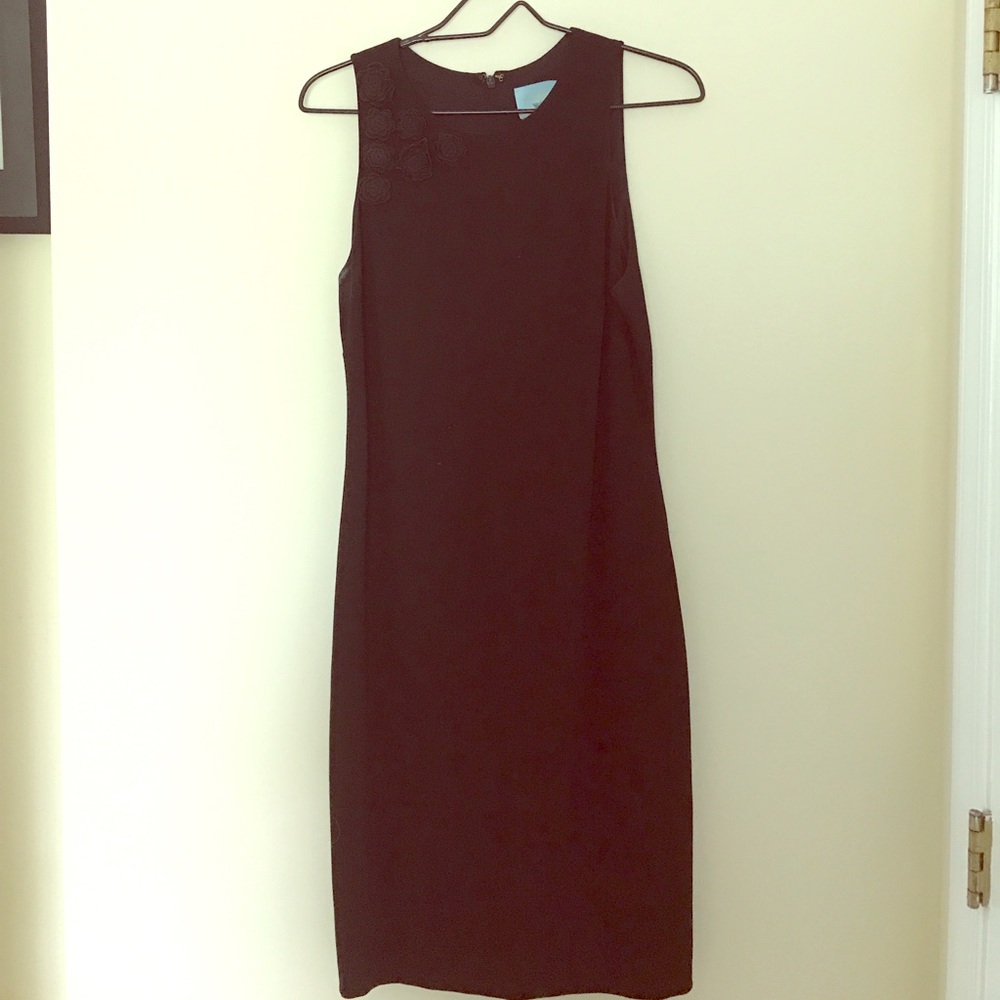 Cynthia Steffe Black Midi Dress